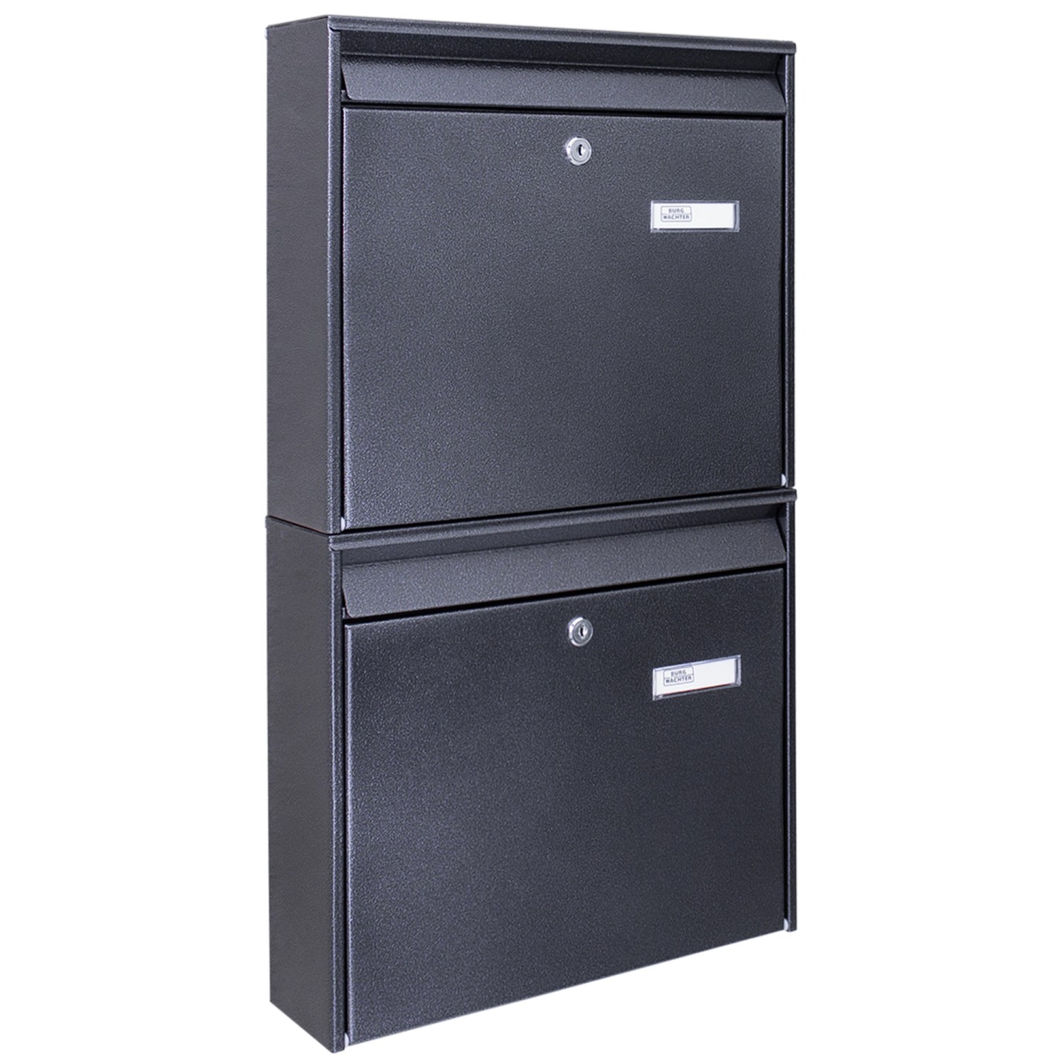 Burg-Wächter Doppelbriefkasten Schwarz 36x64x10cm Groß / Inkl Montagematerial & 2 Schlüsseln / Mit Namensschild Burg-Wächter Doppelbriefkasten Schwarz 36x64x10cm Groß / Inkl Montagematerial & 2 Schlüsseln / Mit Namensschild von Burg Wächter