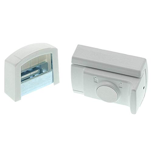 Burg Wächter Tür- und Fensterriegel, Einbruchschutz für Fenster und Türen, Beidseitig verwendbar, WinSafe WR 60, Weiß, Winsafe WR 60 W SB, S Burg Wächter Tür- und Fensterriegel, Einbruchschutz für Fenster und Türen, Beidseitig verwendbar, WinSafe WR 60, Weiß, Winsafe WR 60 W SB, S von BURG-WÄCHTER
