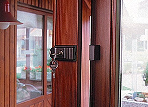 Burg-Wächter Tür- und Fenstersicherung, Abschließbar, 2 Schlüssel, Beidseitig verwendbar, Komfort-Riegel RZ 60 B SB, Braun von Burg Wächter