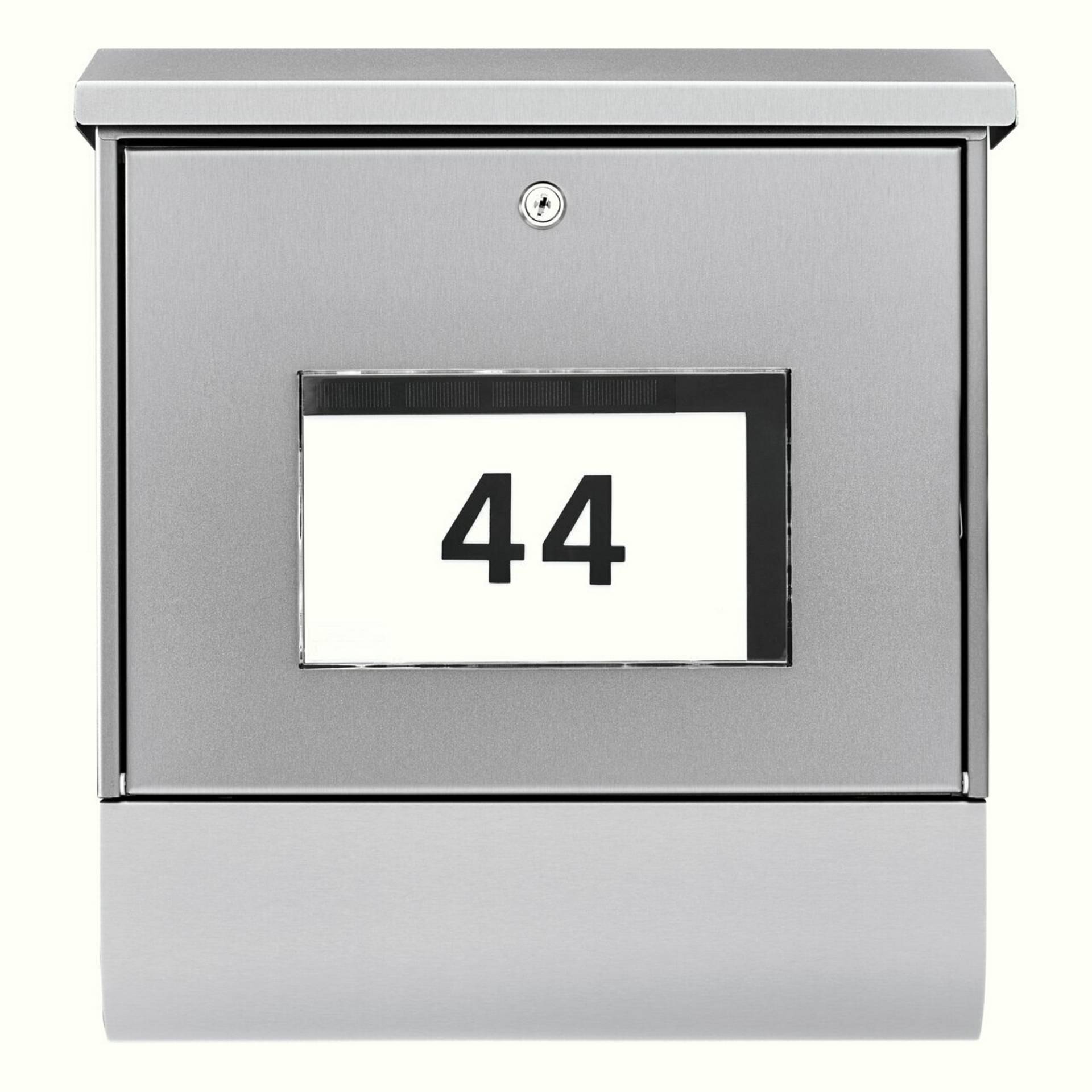 Burg-Wächter Solar-Briefkasten 'Malaga 4400 NI' edelstahlfarben 37,7 x 42 x 11,5 cm Burg-Wächter Solar-Briefkasten 'Malaga 4400 NI' edelstahlfarben 37,7 x 42 x 11,5 cm von Burg-Wächter