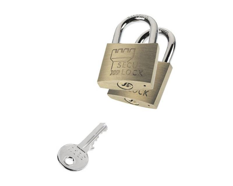 Burg Wächter Vorhängeschloss DUO 405 40 SB, (2-tlg), Bügelweite 20 mm von Burg Wächter