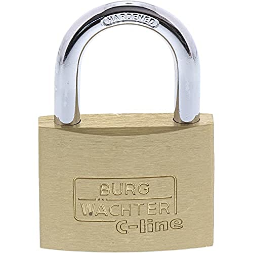 Burg-Wächter Vorhängeschloss, C-Line 222 50 SB, inkl. 2 Schlüssel, Bügelstärke: 7 mm von BURG-WÄCHTER