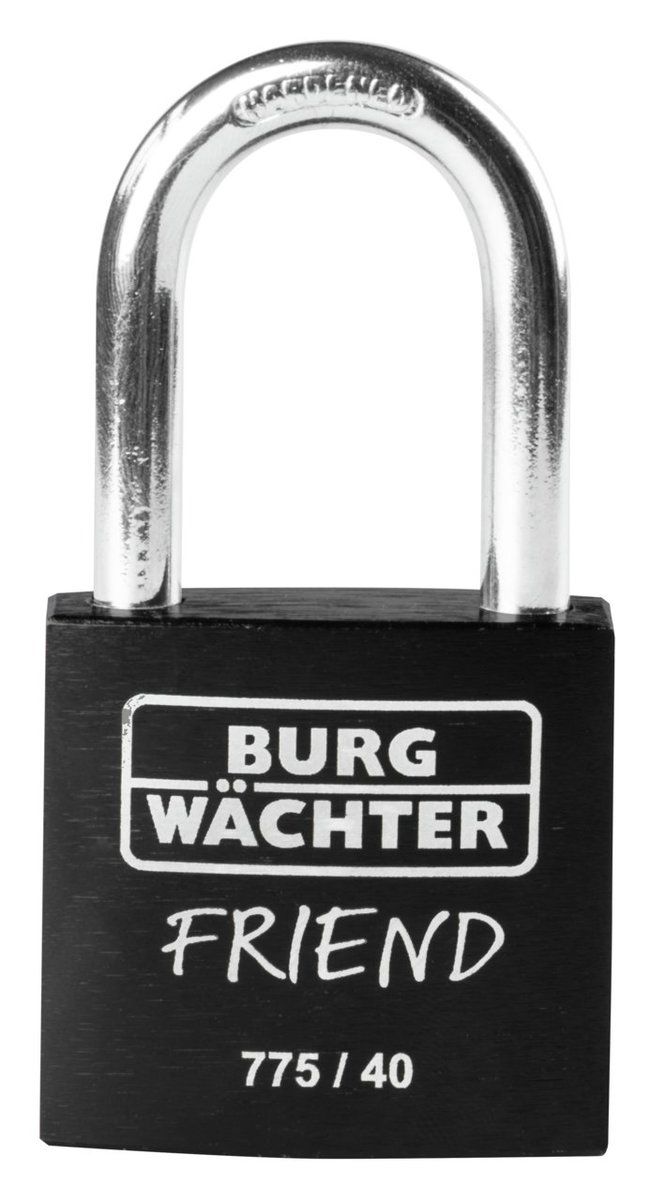 Burg Wächter Vorhängeschloss 775 40 35 Friend black 20.5 x 32.5 mm von Burg-Wächter