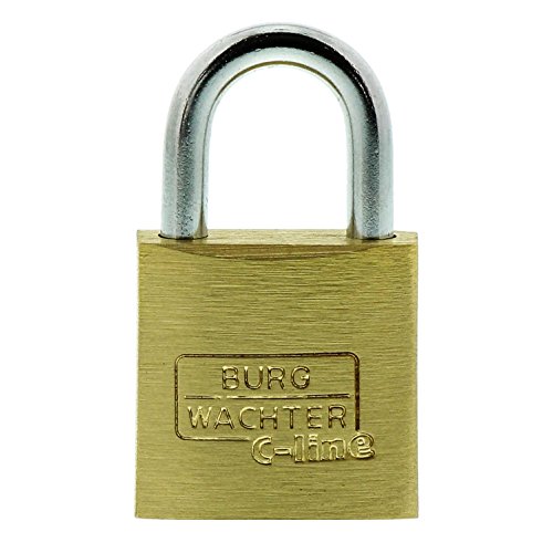 Burg-Wächter TRIO 222 20 GL SB Vorhangschloss-Set, 3,5 mm Bügelstärke von BURG-WÄCHTER
