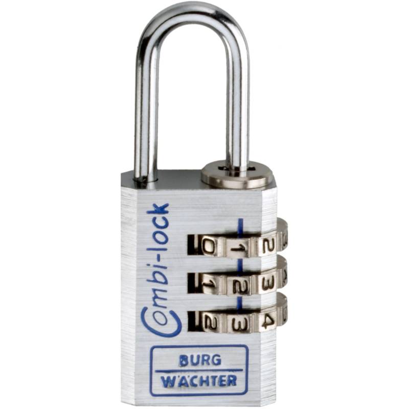 Burg Wächter Zahlen-Vorhangschloss Combi Lock 90 30 Chromo SB von Burg Wächter
