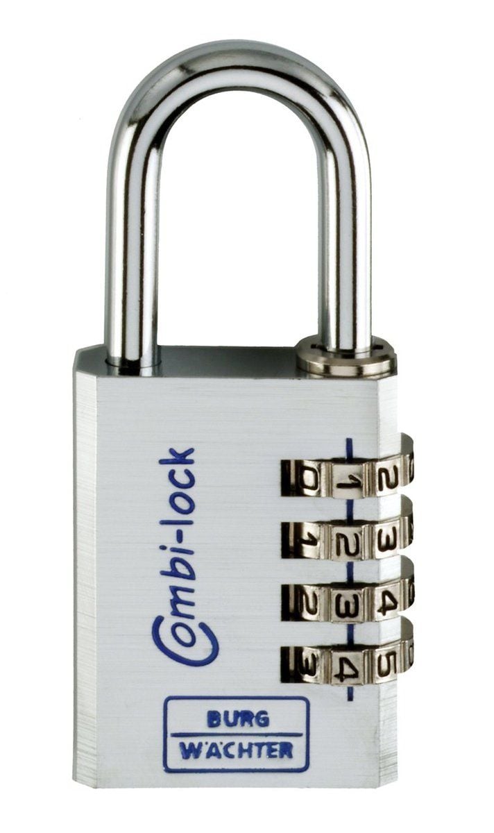 Burg Wächter Zahlenschloss Combi Lock 90 40 Chromo SB 18.5 x 32.5 mm von Burg-Wächter