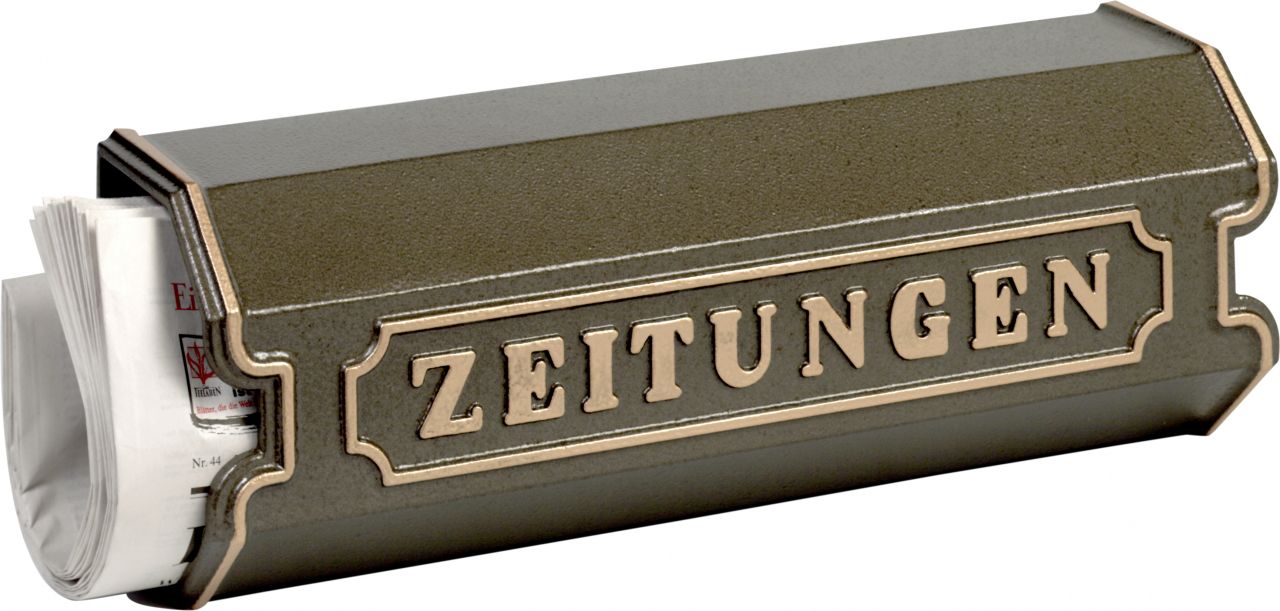 Burg Wächter Zeitungsbox 1890 bronze 150 x 420 x 112 mm von Burg-Wächter