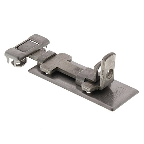 Burg Wächter Sicherheits-Vorrichtung für Vorhängeschloss, Für flächenbündige Türen, Panzer-Riegel Edelstahl R 100 Ni SB von BURG-WÄCHTER