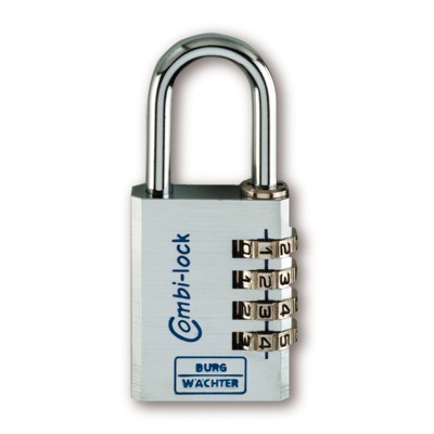 AV-Zahlen-Vorhangschloss, Combi Lock Chromo 90 30 SB, Aluminium, silber von Burg-wächter