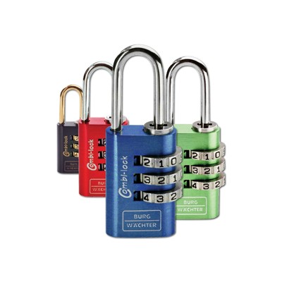 AV-Zahlen-Vorhangschloss, Combi Lock Fun 88 40 SB, Aluminium, farbig sortiert von Burg-wächter
