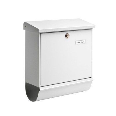 Stahlblech-Briefkastenset Comfort 91300 weiß von Burg-wächter