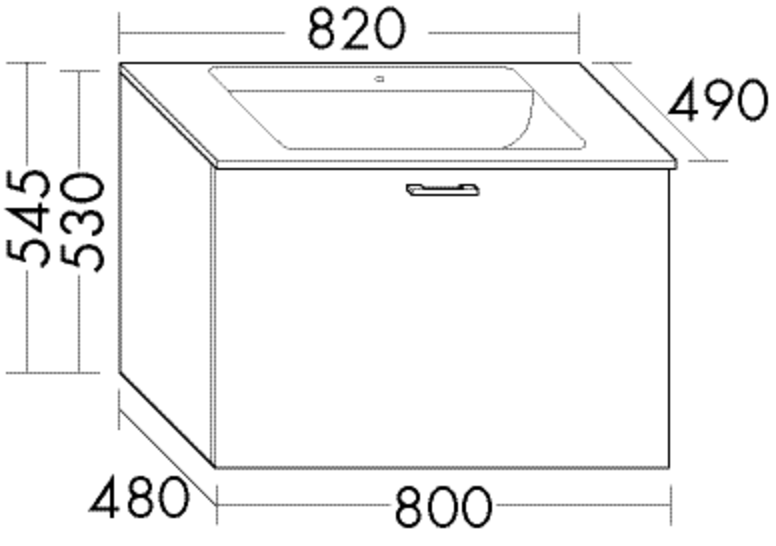 Burgbad Glas-Waschtisch und Waschtischunterschrank Sys30 PG2 Tectona Dekor Zimt/Weiß, SEXR082F3424A SEXR082F3424A0070 von Burgbad