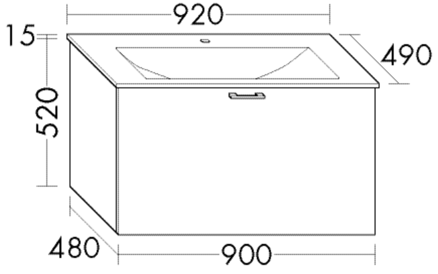 Burgbad Glas-Waschtisch und Waschtischunterschrank Sys30 PG2 Weiß Matt/Weiß, SFGR092464A0070 SFGR092464A0070 von Burgbad