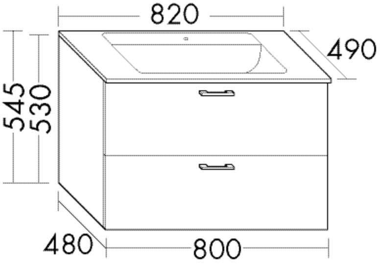 Burgbad Glas-Waschtisch und Waschtischunterschrank Sys30 PG3 Sand Matt/Weiß, SEXS082F3352A0070 SEXS082F3352A0070 von Burgbad