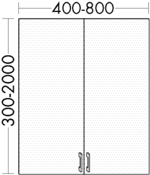 Burgbad Glastür satiniert Sys30 PG2 1760x530x530 Sys30 PG2, FRW096H470 FRW096H470 von Burgbad