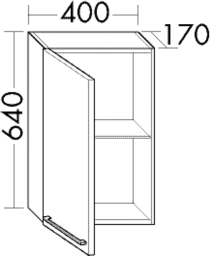 Burgbad Hängeschrank Bell Matt 640x400x170 Grau Matt, OSBA040RF2093 OSBA040RF2093 von Burgbad