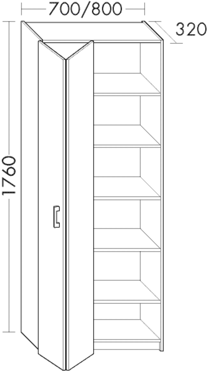 Burgbad Hochschrank Sys30 PG2 1760x800x320 Marone Dekor Trüffel Rahmen, HSIO080RF2231 HSIO080RF2231 von Burgbad