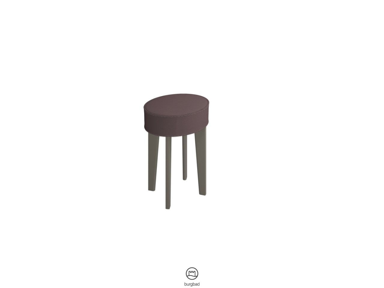 Burgbad Hocker Diva 2.0 PG1 500x355x295 Grau Matt, SFJJ035F3043 SFJJ035F3043 von Burgbad