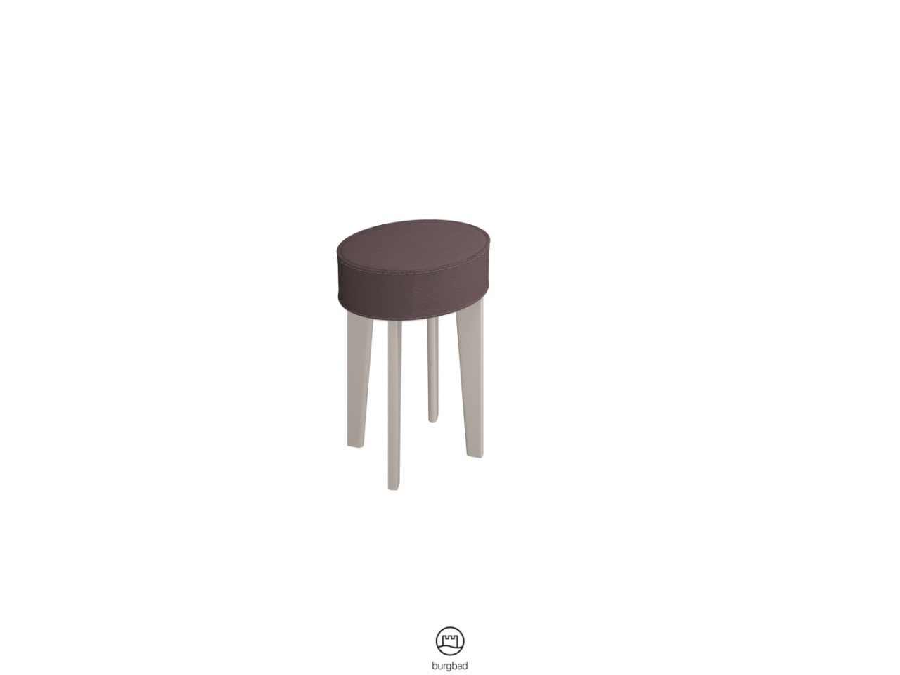 Burgbad Hocker Diva 2.0 PG2 500x355x295 Sand Hochglanz, SFJJ035F3048 SFJJ035F3048 von Burgbad