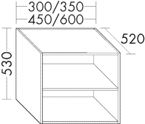 Burgbad Regal Sys30 PG1 520x450x520 Tectona Dekor Zimt, WVIH045F3423 WVIH045F3423 von Burgbad