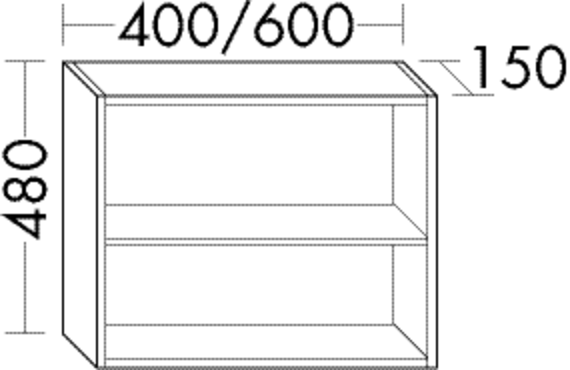 Burgbad Regal Sys30 PG3 480x600x150 Eiche Dekor Toffee, OSJU060F3166 OSJU060F3166 von Burgbad