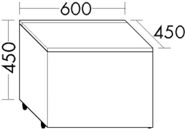 Burgbad Rollcontainer Sinea 2.0 HGL 460x600x450 Hellrot Hochglanz , RCAJ060F3488 RCAJ060F3488 von Burgbad