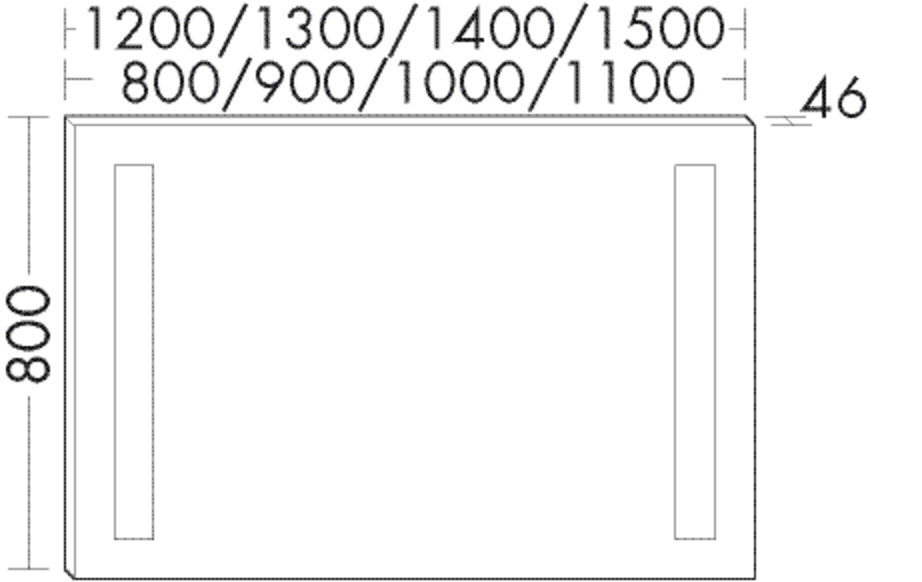 Burgbad Spiegel Sys30 PG2 800x800x46 Eiche Dekor Merino Rahmen, SIHR080F2754 SIHR080F2754 von Burgbad