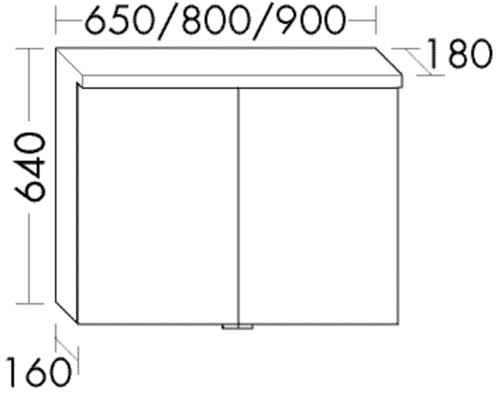 Burgbad Spiegelschrank Oteo 640x650x180 Ei. Naturbeige Wellenschlag, SPEQ065F1285 SPEQ065F1285 von Burgbad