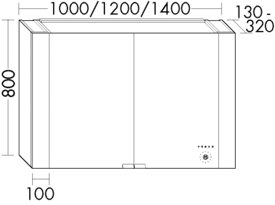 Burgbad Spiegelschrank RL40 Matt 800x1000x130-320 Grau Matt, SS258_BR1000RF4809 SS258_BR1000RF4809 von Burgbad