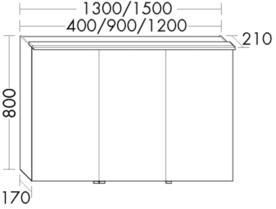 Burgbad Spiegelschrank Sinea 2.0 800x900x200 Eiche Dekor Cashmere, SFHC090F2786 SFHC090F2786 von Burgbad