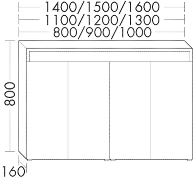 Burgbad Spiegelschrank Sys30 PG1 800x1400x160 Eiche Dekor Cashmere, SPIC140F2240 SPIC140F2240 von Burgbad