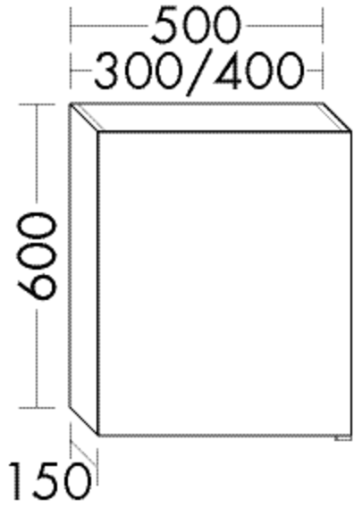 Burgbad Spiegelschrank Sys30 PG4 600x400x160 Eiche Natur, SPJC040LF3445 SPJC040LF3445 von Burgbad