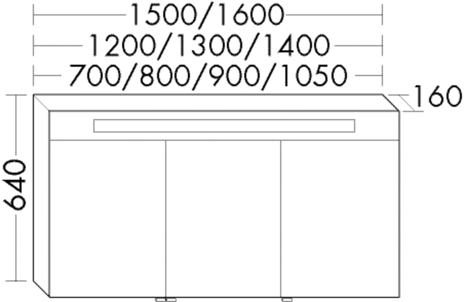 Burgbad Spiegelschrank Sys30 PG4 640x1050x160 Anthrazit Hochglanz, SPJA105RF3366 SPJA105RF3366 von Burgbad