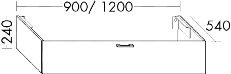 Burgbad Waschtischunterschrank Sys30 PG2 240x800x540 Eiche Dekor Cashmere, WUNQ080F2237 WUNQ080F2237 von Burgbad