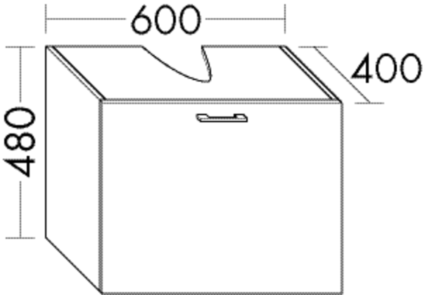 Burgbad Waschtischunterschrank Sys30 PG2 480x1200x400 Eiche Dekor Cashmere, WVIX120F2237 WVIX120F2237 von Burgbad