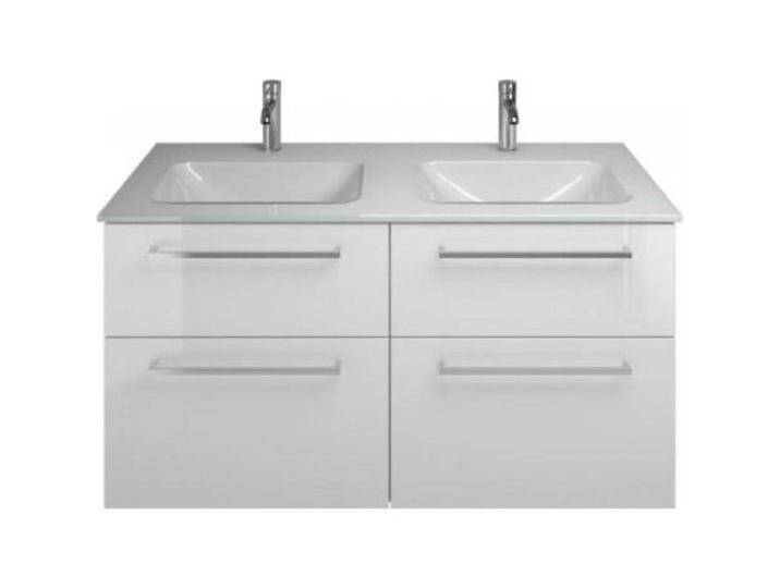 burgbad, Badmöbelset, Eqio Glas-Doppelwaschtisch inklusive Waschtischunterschrank, Breite 1220 mm burgbad, Badmöbelset, Eqio Glas-Doppelwaschtisch inklusive Waschtischunterschrank, Breite 1220 mm von Burgbad