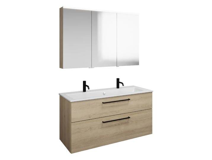 burgbad Eqio Badmöbel-Set 122 cm mit Keramik-Waschtisch Slim und Unterschrank mit Stangengriff G0234, mit Spiegelschrank 2370850 burgbad Eqio Badmöbel-Set 122 cm mit Keramik-Waschtisch Slim und Unterschrank mit Stangengriff G0234, mit Spiegelschrank 2370850 von Burgbad