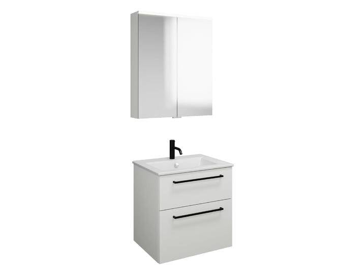 burgbad Eqio Badmöbel-Set 65 cm mit Keramik-Waschtisch Slim und Unterschrank mit Stangengriff G0234, mit Spiegelschrank 2370133 burgbad Eqio Badmöbel-Set 65 cm mit Keramik-Waschtisch Slim und Unterschrank mit Stangengriff G0234, mit Spiegelschrank 2370133 von Burgbad