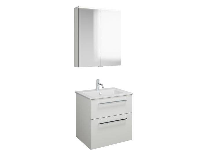 burgbad Eqio Badmöbel-Set 65 cm mit Keramik-Waschtisch Slim und Unterschrank mit Stangengriff P95, mit Spiegelschrank 2370081 burgbad Eqio Badmöbel-Set 65 cm mit Keramik-Waschtisch Slim und Unterschrank mit Stangengriff P95, mit Spiegelschrank 2370081 von Burgbad