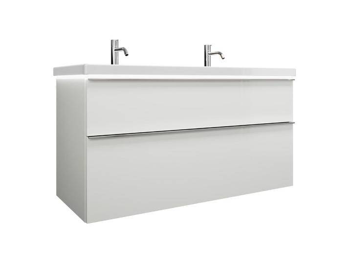 burgbad Eqio Waschtischkombination mit Keramik-Doppelwaschtisch mit LED-Beleuchtung, 123 cm, mit Griffleiste G0251 2270452 burgbad Eqio Waschtischkombination mit Keramik-Doppelwaschtisch mit LED-Beleuchtung, 123 cm, mit Griffleiste G0251 2270452 von Burgbad