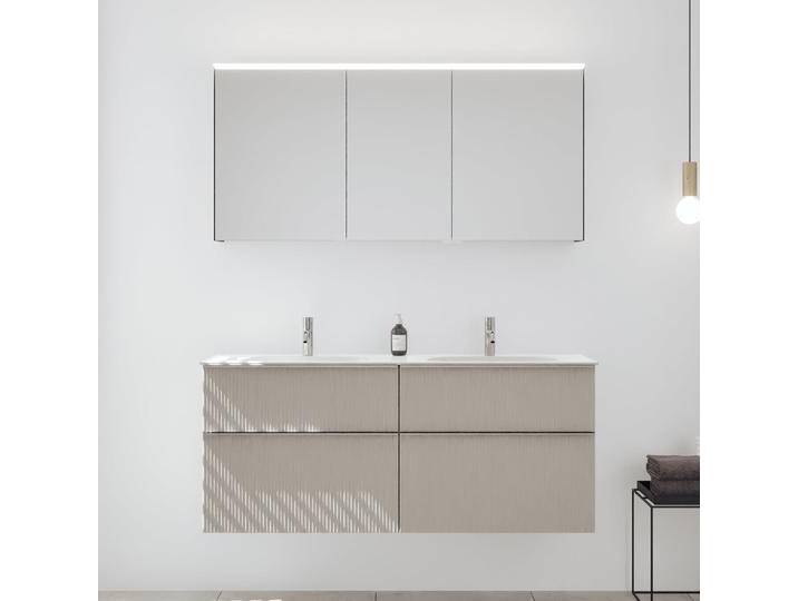 burgbad Fiumo 2.0 Badmöbelset 142 cm mit Waschtisch mit Unterschrank mit Griff G0146 und Spiegelschrank 2378068 burgbad Fiumo 2.0 Badmöbelset 142 cm mit Waschtisch mit Unterschrank mit Griff G0146 und Spiegelschrank 2378068 von Burgbad