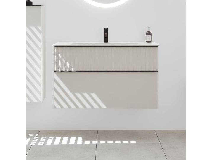 burgbad Fiumo 2.0 Mineralguss-Waschtisch mit Waschtischunterschrank 102 cm, mit Griff G0200 2376960 burgbad Fiumo 2.0 Mineralguss-Waschtisch mit Waschtischunterschrank 102 cm, mit Griff G0200 2376960 von Burgbad