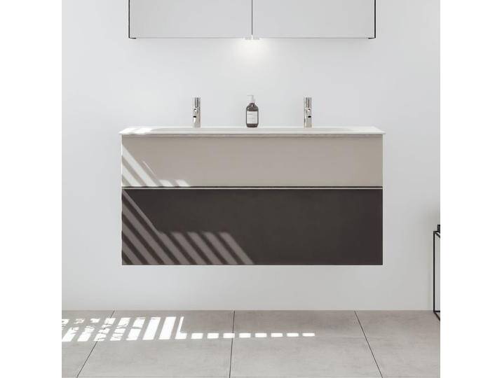 burgbad Fiumo 2.0 Mineralguss-Waschtisch mit Waschtischunterschrank 122 cm, mit Griff G0146 2377123 von Burgbad