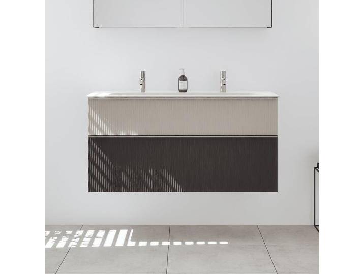 burgbad Fiumo 2.0 Mineralguss-Waschtisch mit Waschtischunterschrank 122 cm, mit Griff G0146 2377243 von Burgbad