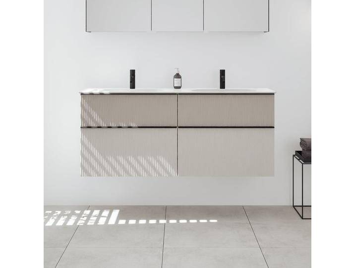 burgbad Fiumo 2.0 Mineralguss-Waschtisch mit Waschtischunterschrank 142 cm, mit Griff G0200 2377250 burgbad Fiumo 2.0 Mineralguss-Waschtisch mit Waschtischunterschrank 142 cm, mit Griff G0200 2377250 von Burgbad