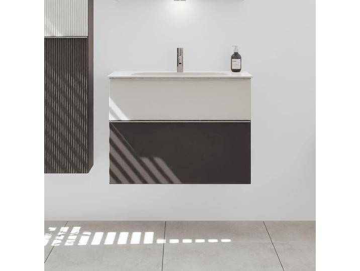 burgbad Fiumo 2.0 Mineralguss-Waschtisch mit Waschtischunterschrank 82 cm, mit Griff G0146 2376873 burgbad Fiumo 2.0 Mineralguss-Waschtisch mit Waschtischunterschrank 82 cm, mit Griff G0146 2376873 von Burgbad