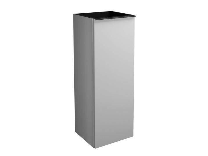 burgbad Fiumo Halbhoher Schrank 35 x 32 x 96 cm, 1 Tür, Anschlag links, mit Griff G0200, mit Einlegebox schwarz 1030340 von Burgbad