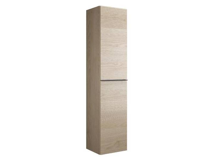 burgbad Fiumo Hochschrank 35 x 32 x 160 cm, 2 Türen, Anschlag rechts, mit Griff G0200, mit Plissée-Struktur oben und unten 1030643 von Burgbad