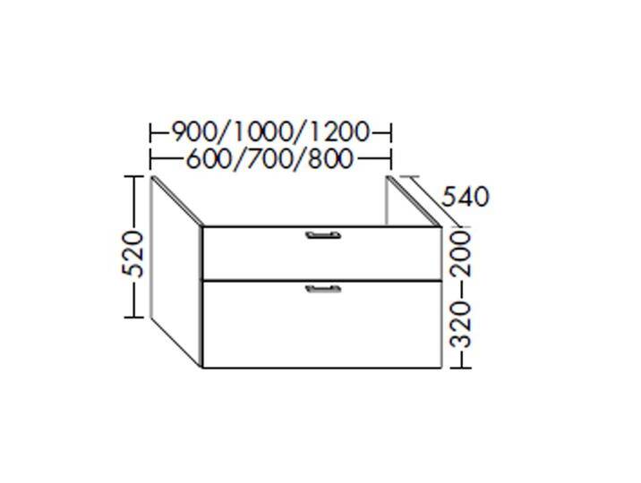 burgbad SYS30 Waschtischunterschrank zu Konsolenplatte 80 x 54 cm 1905516 burgbad SYS30 Waschtischunterschrank zu Konsolenplatte 80 x 54 cm 1905516 von Burgbad
