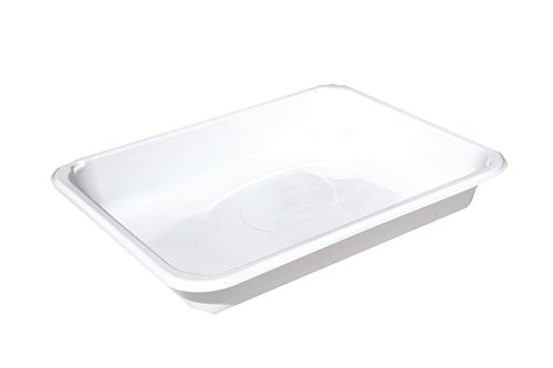 500 Siegelschale • 614 • ungeteilt • weiß • ca.900 ml • 233 x 188 x 40 mm • Thermo-Siegelschale • mit Siegelgerät luft– und feuchtigkeitsdicht verschließbar • Menüschalen • mikrowellengeeignet von Burgenland-Verpackungen